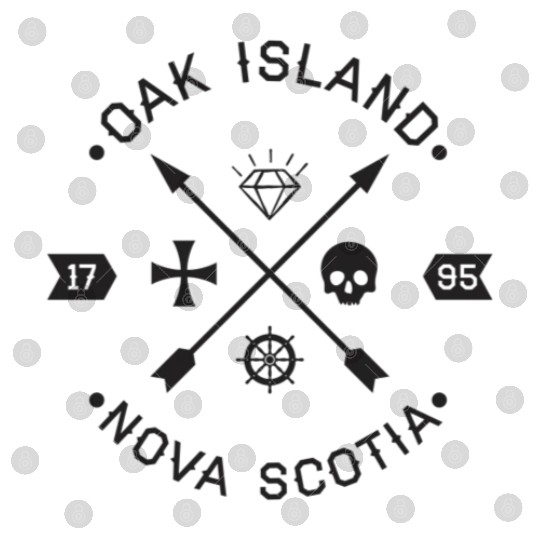 Oak Island Knights Templar Skull Arrows Digital Files