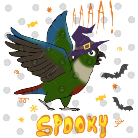 Spooky Green Cheeked Conure Digital Files