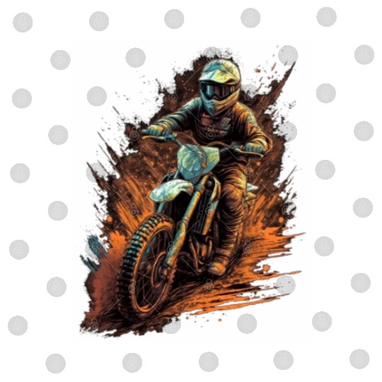 Dirt Bike Offroad Riding Motocross Biker Digital Files