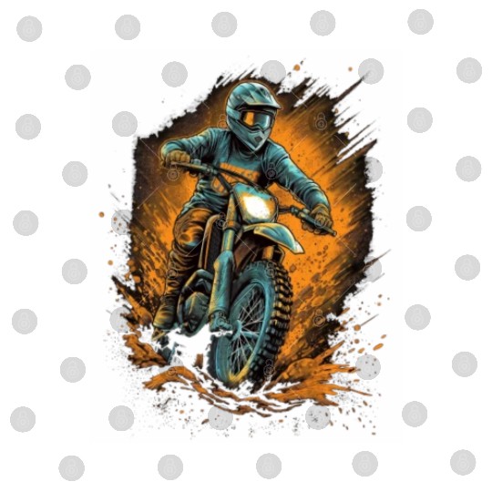Dirt Bike Offroad Riding Motocross Biker Digital Files