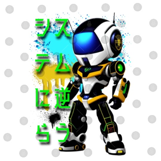 Chibi Mecha: A Cute Cyberpunk Design 6 Digital Files