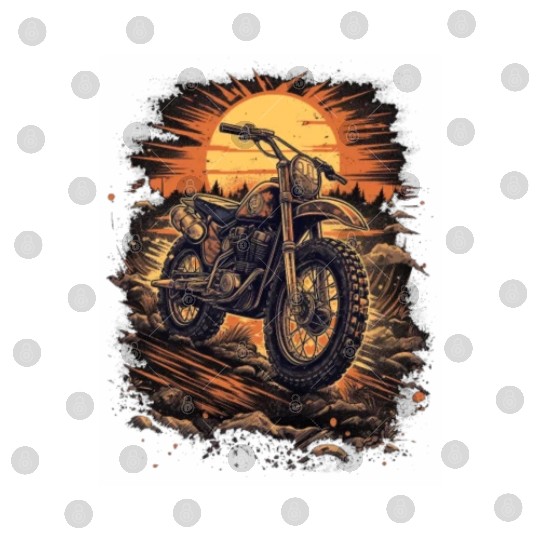 Dirt Bike Motorcycle Motorbike MX Biker Retro Digital Files