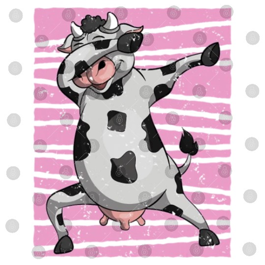 Funny Dabbing Farm Animal Cow Lover Farmer Cow Digital Files