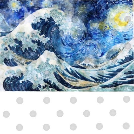 Great Wave During a Starry Night Click on Artist Digital Files