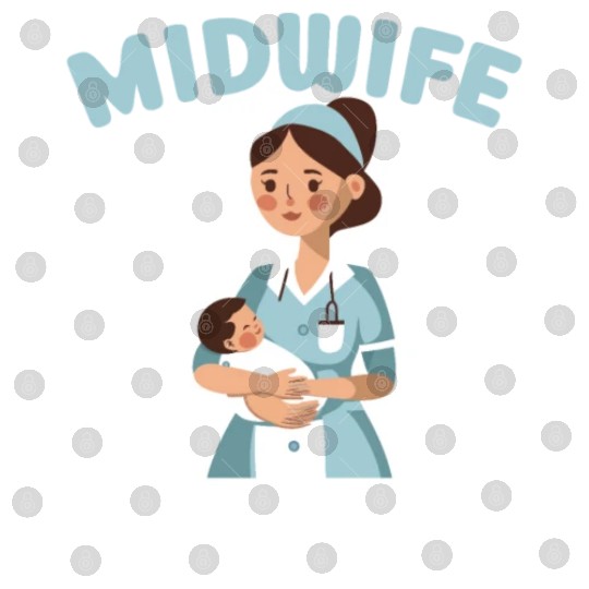Midwifery Profession Newborn Childbirth Midwife Digital Files