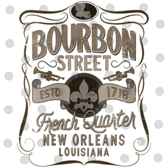 Womens Bourbon Street French Quarter Digital Files