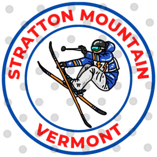 Retro Skiing Stratton Mountain Vermont Souvenir Digital Files