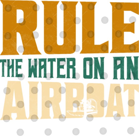 Rule The Water On An Airboat Propeller Swamp Hydro Digital Files