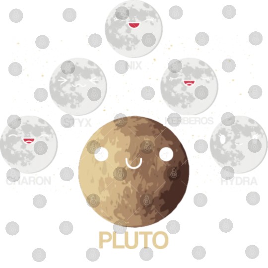 Pluto Moons Planet Space Lover Solar System Digital Files