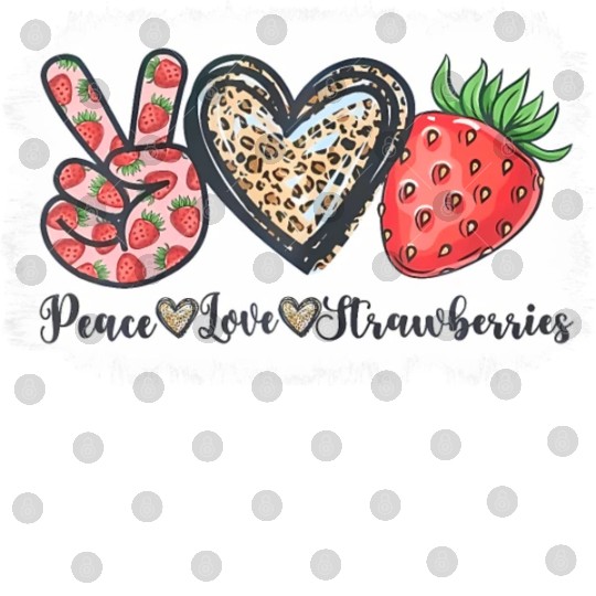 Peace Love Strawberry Farmer Strawberries Lover Be Digital Files