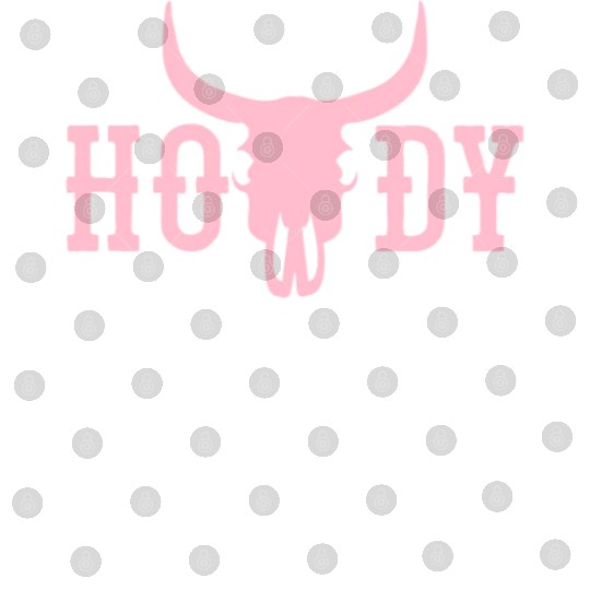 Howdy Cow Skull Western Cowboy Cowgirl Rodeo Howdy Digital Files