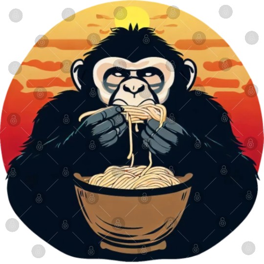 gorilla noodles sunset Digital Files