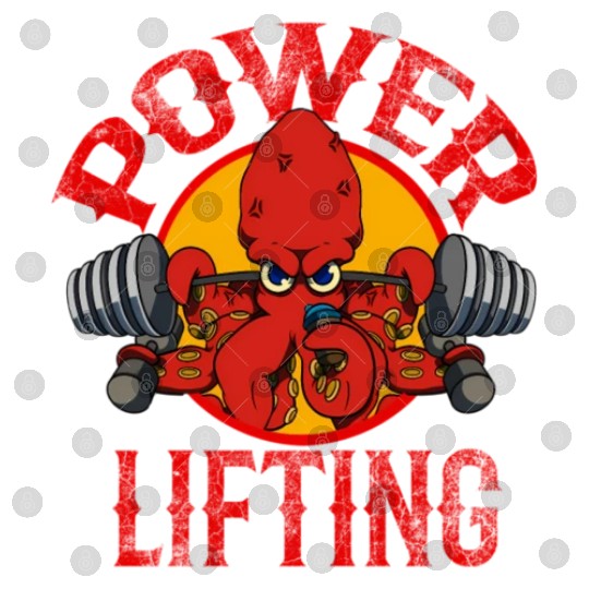 Octopus Weightlifting Epic Workout Gym Powerlifter Digital Files