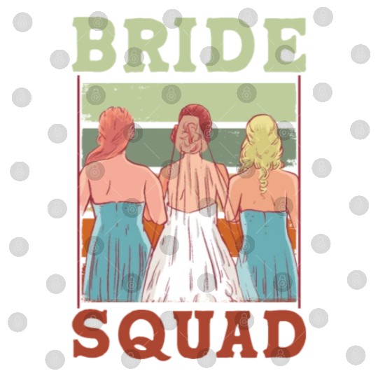 Bride Squad Bachelorette Party Wedding Cute Digital Files