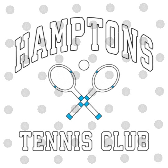 Hamptons Tennis Club Preppy New York Montauk Varsi Digital Files