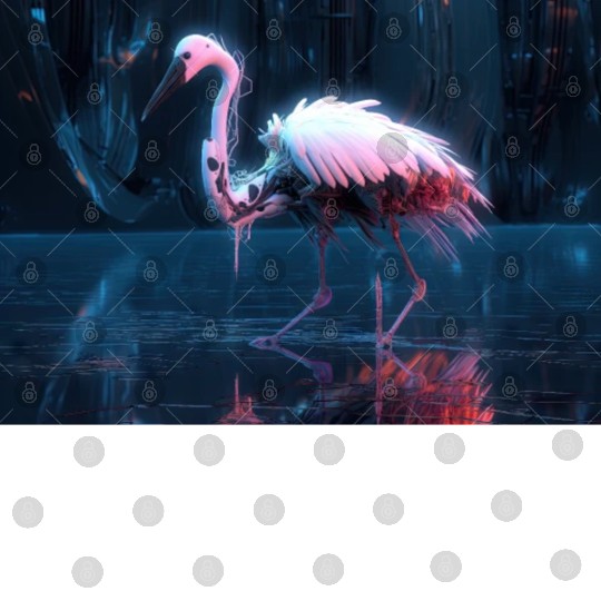 Neon Bird of Paradise Digital Files