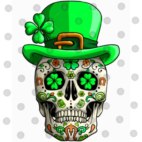 Sugar Skull Saint PatricDay Of Dead Digital Files