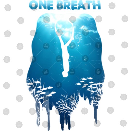 Freediving One Breath Diving Apnea Ocean Free Dive Digital Files