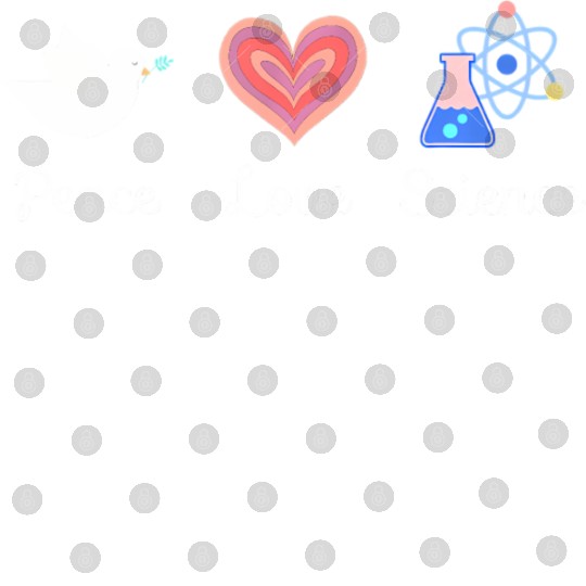 Peace Love & Science Heart Leopard Plaid Christmas Digital Files