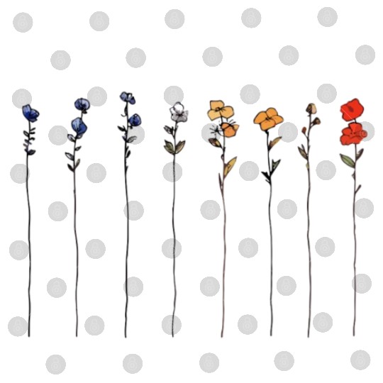 Minimalist Floral Watercolor Digital Files