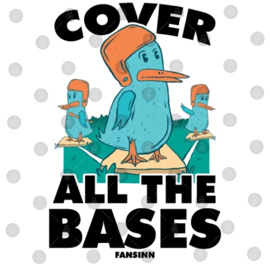 Baseball game with funny birds Digital Files