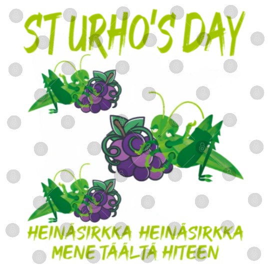 St Urhos Day Grasshopper Grapes Vineyard Minnesota Digital Files