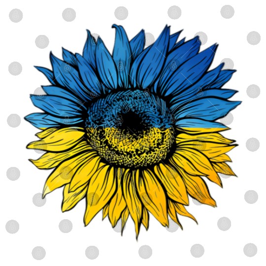 Sunflower Ukraine Ukrainian Flag Stand With Ukrain Digital Files