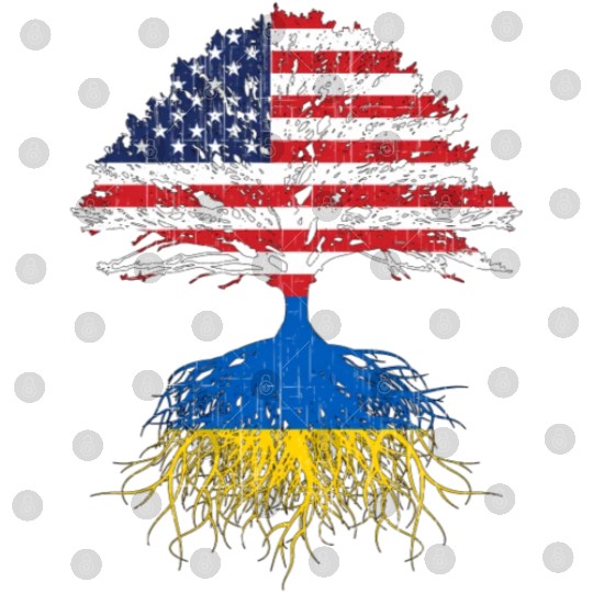 Ukrainian Roots Ukraine Us Flag Digital Files