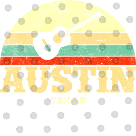 Austin Texas Guitar Lone Star State Digital Files