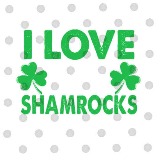 I Love Her Shamrocks - St Patricks Day Matching Co Digital Files