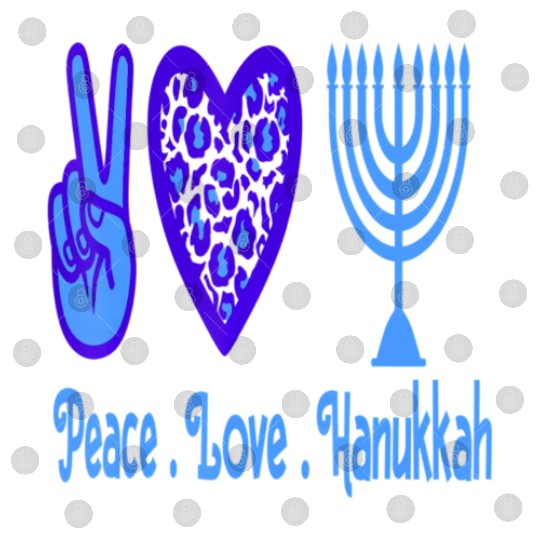 Peace Love Hanukkah 2021 Jewish Menorah Hanukkah C Digital Files