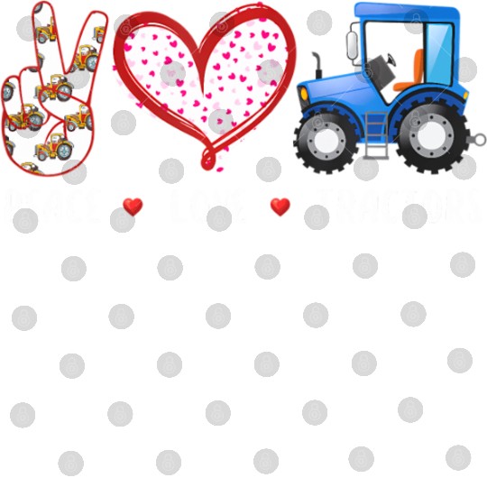 Peace Love Tractors farm farmers for kid boy Digital Files