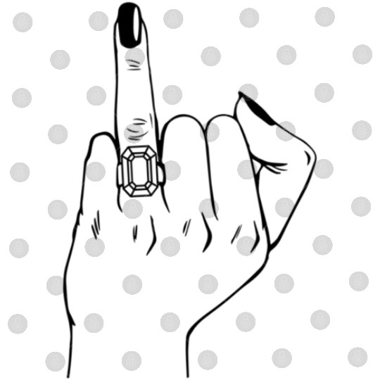 Finger Diamond Ring Wedding Honeymoon Digital Files