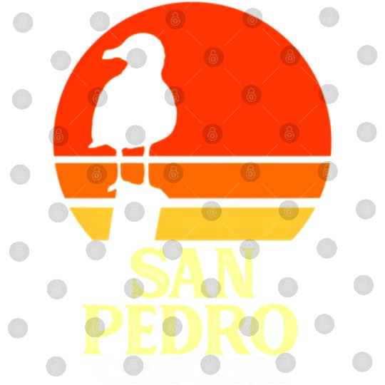 San Pedro California Beach Seagull Digital Files