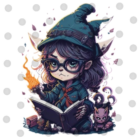 Cat reading book Digital Files