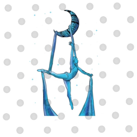 Aerial Silk Aerialist Tarot Card The Moon Digital Files