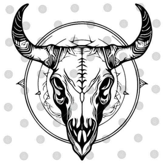 Cow Skull Boho Digital Files