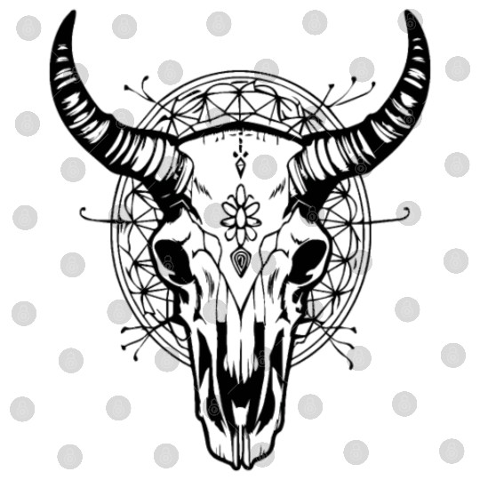Cow Skull Boho Digital Files