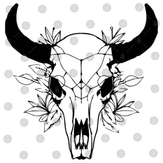 Cow Skull Boho Digital Files