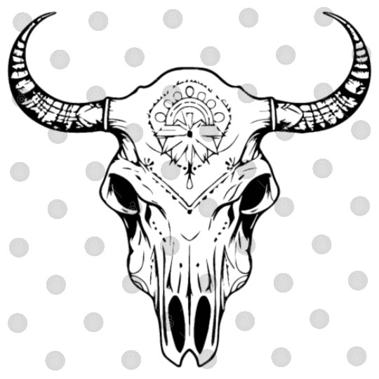 Cow Skull Boho Digital Files