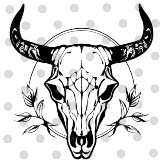 Cow Skull Boho Digital Files