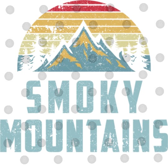 Retro Great Smoky Mountains National Park Digital Files