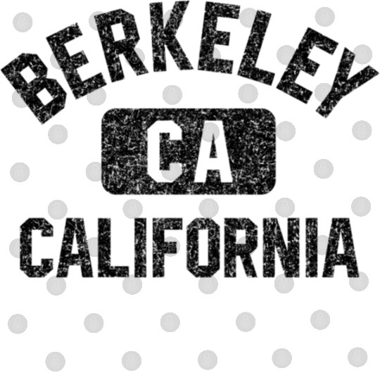 Berkeley Ca California Gym Style Gray W Distress Digital Files