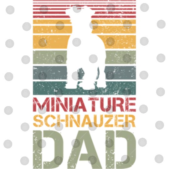 Miniauture Schnauzer Dad Miniature Schnauzer Dog Digital Files