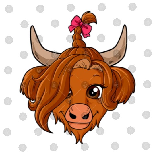 Scottish Highland Cow Cute Heifer Highland Cow Far Digital Files