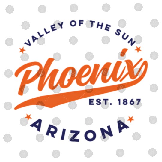 Phoenix Arizonna Valley Of The Sun Color Text Digital Files
