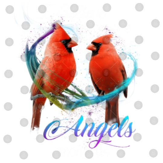 Cardinal Bird I Believe There Are Angels Among Us Digital Files