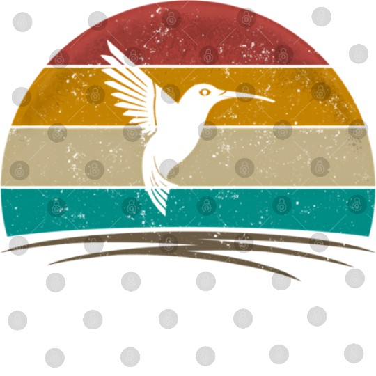 Hummingbird Distressed Hummingbird Digital Files