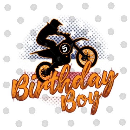 5Th Motocross Dirt Bike Theme Digital Files