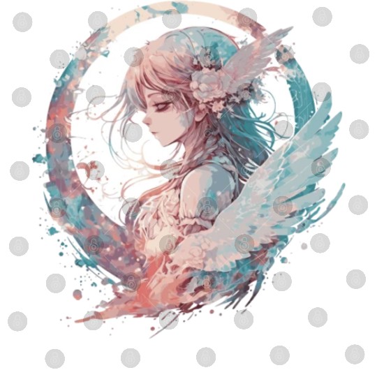 Watercolor Anime Fairy Cute Fairycore Pastel Goth Digital Files